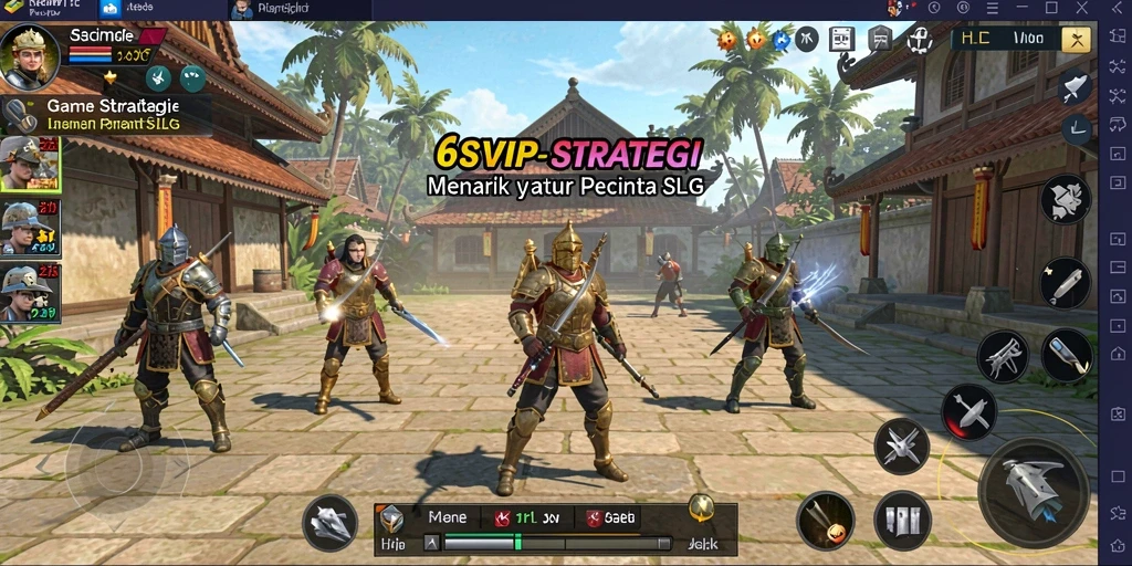 Screenshot utama menunjukkan momen pertempuran seru dalam 6SVIP.