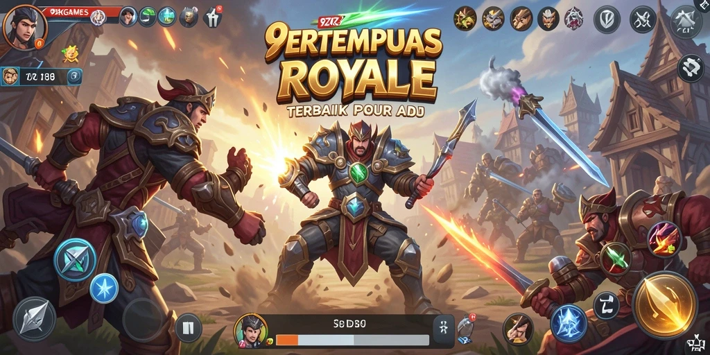 Gameplay seru dari 9ZKGAMES di arena Battle Royale.