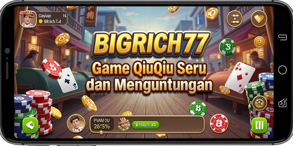 Tampilan gameplay QiuQiu yang menarik dan seru.