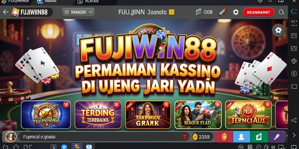 Tampilan menarik dan gameplay mengasyikkan di FUJIWIN88.