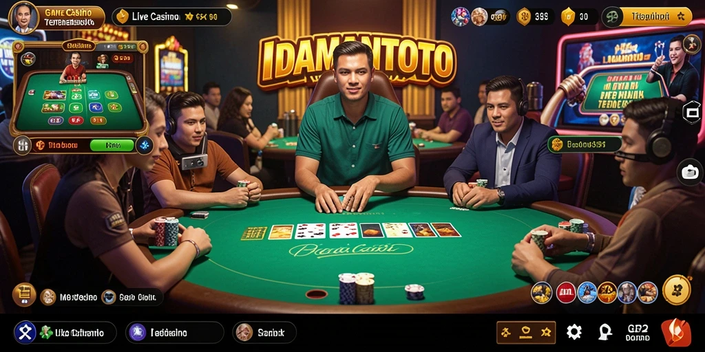 Gameplay Live Casino yang memukau dan interaktif di IDAMANTOTO.
