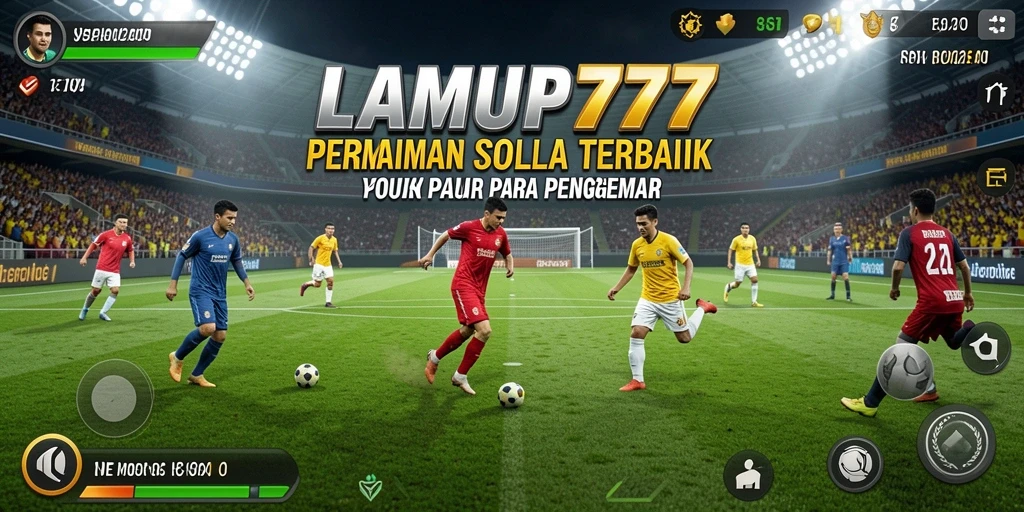 Tampilan luar biasa dari permainan <strong>LAMPU777</strong> dengan aksi sepak bola yang mendebarkan.