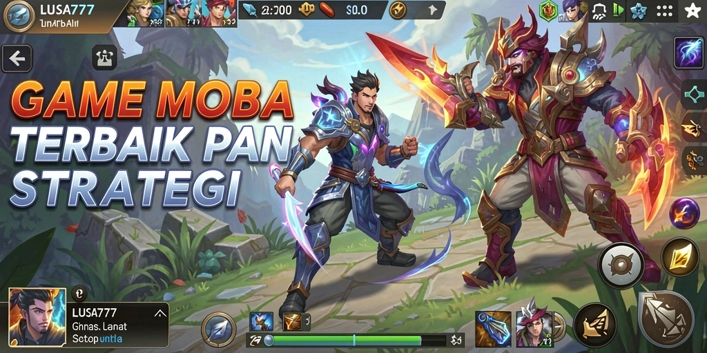 Gameplay seru dalam LUSA777 dengan pertempuran karakter menarik.