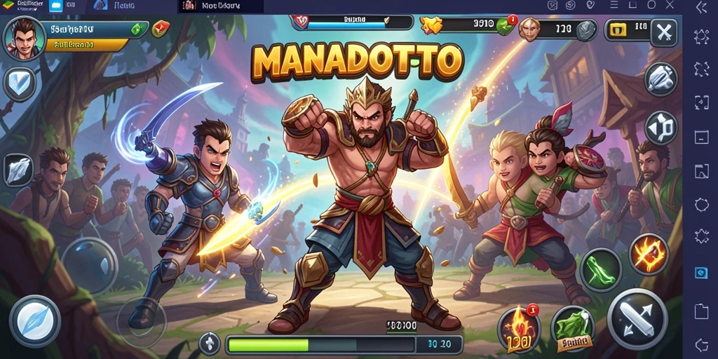 Tangkapan layar pertarungan seru dalam MANADOTOTO.