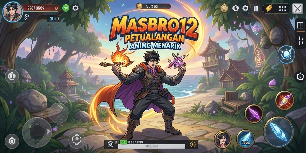 Tampilan gameplay <strong>MASBRO12</strong> yang menakjubkan dan penuh aksi.
