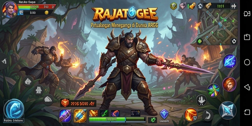Tampilan gameplay menegangkan dalam RAJATOGEL dengan aksi seru.