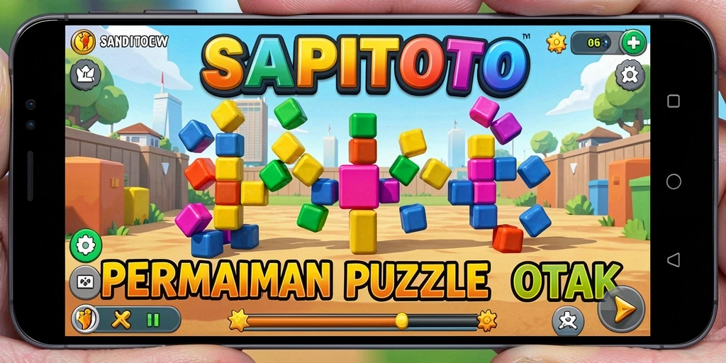 Tampilan gameplay SAPITOTO dengan berbagai teka-teki menarik.
