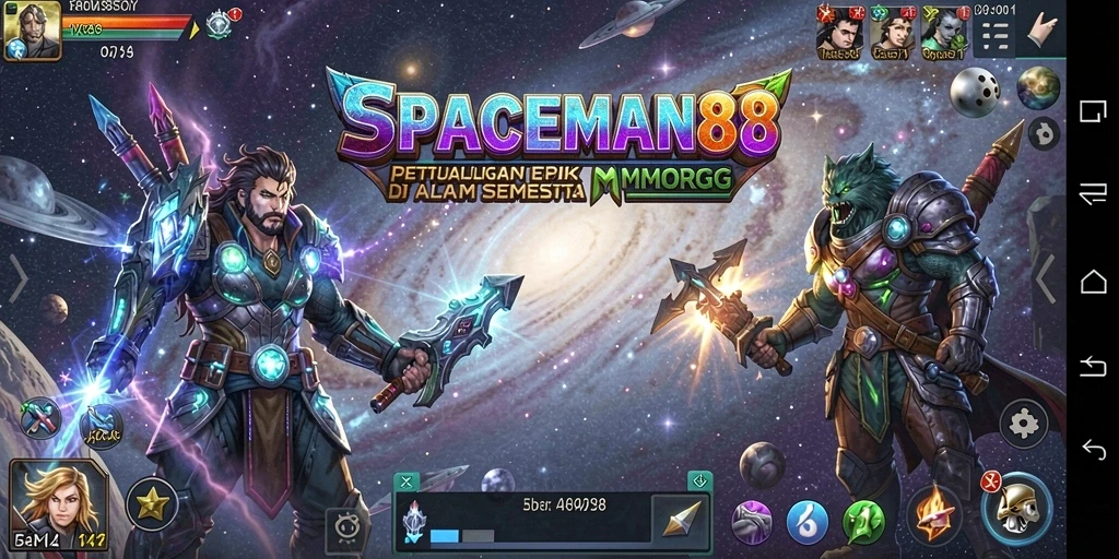 Tampilan gameplay SPACEMAN88 yang menakjubkan dan penuh aksi.