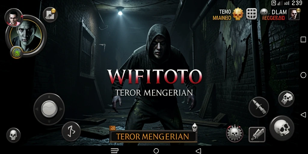 Tampilan gameplay WIFITOTO yang menegangkan dan menyeramkan.